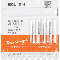 Diamanten 863L, gyémántcsiszoló, kék, ISO 014, FG, 5 darab