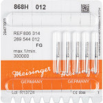 Diamanten 868, gyémántcsiszoló, fekete, ISO 012, FG, 5 darab