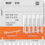 Diamanten 869, gyémántcsiszoló, piros, ISO 010, FG, 5 darab