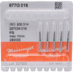 Diamanten 877, gyémántcsiszoló, zöld, ISO 016, FG, 5 darab