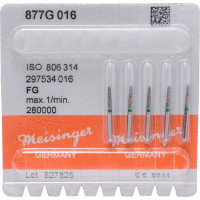 Diamanten 877, gyémántcsiszoló, zöld, ISO 016, FG, 5 darab