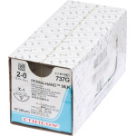 PERMA-HAND SEIDE - Packung 12 Stück schwarz, 45 cm, x1, USP 2-0, Stärke 3