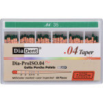 Guttaperchaspitzen Dia-Prolso - Packung 60 Stück, Taper.04, ISO 035