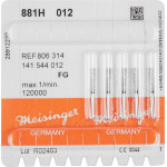 Diamanten 881, gyémántcsiszoló, fekete, ISO 012, FG, 5 darab