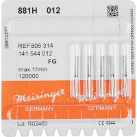 Diamanten 881, gyémántcsiszoló, fekete, ISO 012, FG, 5 darab