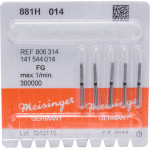 Diamanten 881 Packung 5 Diamanten, fekete ISO 014, FG