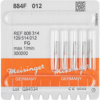 Diamanten 884, gyémántcsiszoló, piros, ISO 012, FG, 5 darab