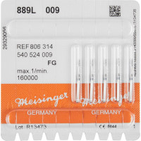 Diamanten 889L, gyémántcsiszoló, kék, ISO 009, FG, 5 darab