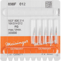 Diamanten 898, gyémántcsiszoló, piros, ISO 012, FG, 5 darab
