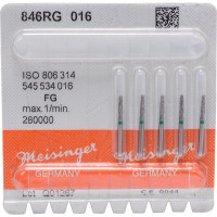 Diamanten 846R, gyémántcsiszoló, zöld, ISO 016, FG, 5 darab