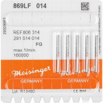 Diamanten 869L, gyémántcsiszoló, piros, ISO 014, FG, 5 darab