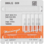 Diamanten 889L, gyémántcsiszoló, zöld, ISO 009, FG, 5 darab