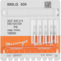Diamanten 889L, gyémántcsiszoló, zöld, ISO 009, FG, 5 darab