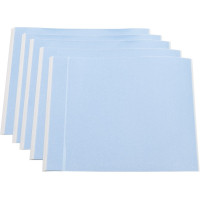 Schutzfolie selbstklebend - Packung 50 Stück hellblau-transparent, 20 x 20 cm