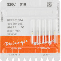 Diamanten 820, gyémántcsiszoló, sárga, ISO 016, FG, 5 darab
