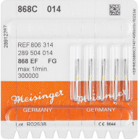 Diamanten 868, gyémántcsiszoló, sárga, ISO 014, FG, 5 darab