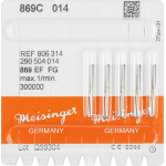 Diamanten 869, gyémántcsiszoló, sárga, ISO 014, FG, 5 darab Diamanten 869, gyémántcsiszoló, sárga, ISO 014, FG, 5 darab