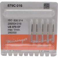 Diamanten 879, gyémántcsiszoló, sárga, ISO 016, FG, 5 darab
