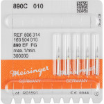 Diamanten 890, gyémántcsiszoló, sárga, ISO 010, FG, 5 darab Diamanten 890, gyémántcsiszoló, sárga, ISO 010, FG, 5 darab