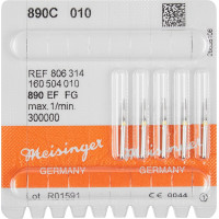 Diamanten 890, gyémántcsiszoló, sárga, ISO 010, FG, 5 darab
