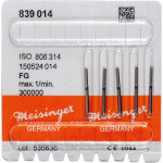 Diamanten 839, gyémántcsiszoló, kék, ISO 014, FG, 5 darab