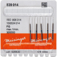Diamanten 839, gyémántcsiszoló, kék, ISO 014, FG, 5 darab