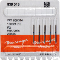 Diamanten 839, gyémántcsiszoló, kék, ISO 016, FG, 5 darab