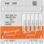 Diamanten 845, gyémántcsiszoló, kék, ISO 009, FG, 5 darab