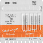 Diamanten 848, gyémántcsiszoló, kék, ISO 018, FG, 5 darab