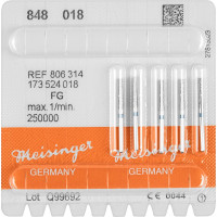 Diamanten 848, gyémántcsiszoló, kék, ISO 018, FG, 5 darab