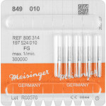 Diamanten 849, gyémántcsiszoló, kék, ISO 010, FG, 5 darab