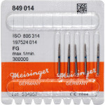 Diamanten 849, gyémántcsiszoló, kék, ISO 014, FG, 5 darab