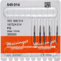 Diamanten 849, gyémántcsiszoló, kék, ISO 014, FG, 5 darab