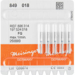 Diamanten 849, gyémántcsiszoló, kék, ISO 018, FG, 5 darab