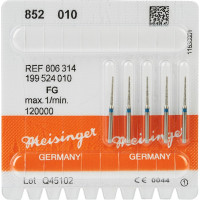 Diamanten 852, gyémántcsiszoló, kék, ISO 010, FG, 5 darab