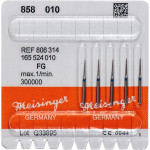 Diamanten 858, gyémántcsiszoló, kék, ISO 010, FG, 5 darab