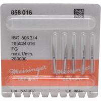 Diamanten 858, gyémántcsiszoló, kék, ISO 016, FG, 5 darab