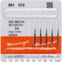 Diamanten 861, gyémántcsiszoló, kék, ISO 012, FG, 5 darab