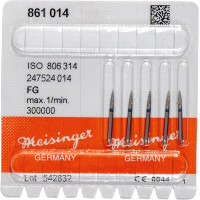 Diamanten 861, gyémántcsiszoló, kék, ISO 014, FG, 5 darab