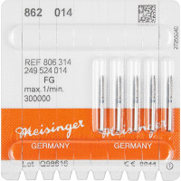 Diamanten 862, gyémántcsiszoló, kék, ISO 014, FG, 5 darab