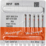 Diamanten 801 Packung 5 darab, piros, ISO 025, FG