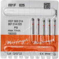 Diamanten 801 Packung 5 darab, piros, ISO 025, FG