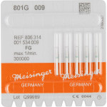 Diamanten 801, gyémántcsiszoló, zöld, ISO 009, FG, 5 darab