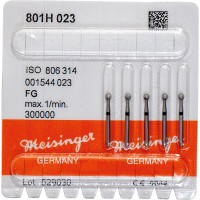 Diamanten 801, gyémántcsiszoló, fekete, ISO 023, FG, 5 darab