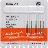Diamanten 805, gyémántcsiszoló, zöld, ISO 014, FG, 5 darab