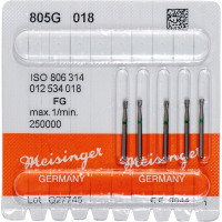 Diamanten 805, gyémántcsiszoló, zöld, ISO 018, FG, 5 darab