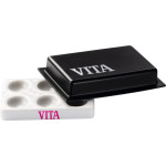 VITA Porzellan Anmischplatte - Stück weiß mit Deckel - C018 VITA Porzellan Anmischplatte - Stück weiß mit Deckel - C018