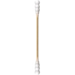 Humble Wattestäbchen Bambus - Packung 100 Stück weiß, spiralförmige Spitze - BUDS005