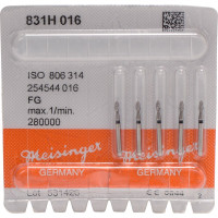 Diamanten 831, gyémántcsiszoló, fekete, ISO 016, HP, 5 darab