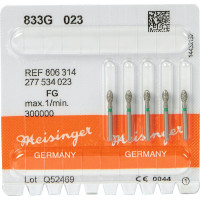 Diamanten 833, gyémántcsiszoló, zöld, ISO 023, FG, 5 darab